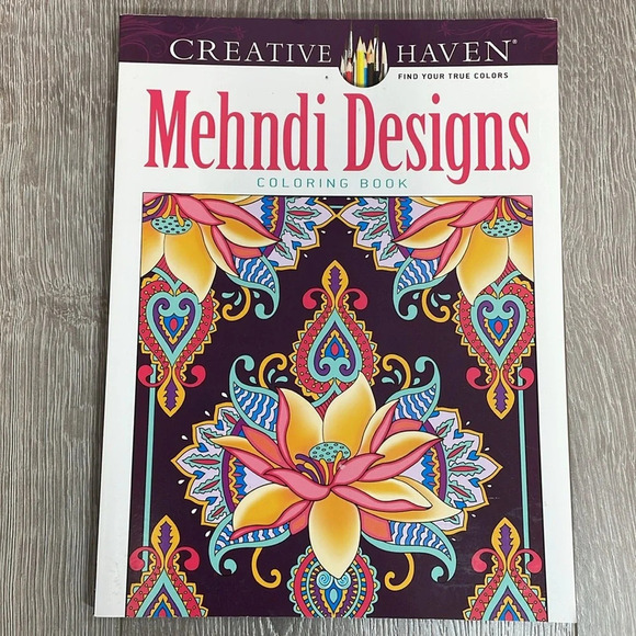 Lot of 5 Adult Coloring Books Hinkler Dover CraZArt Mandalas Mehndi - Picture 2 of 11